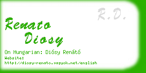 renato diosy business card